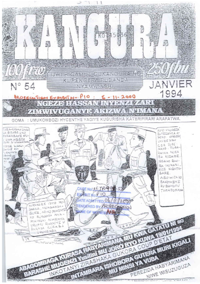 Cover of the January 1994 edition of Kangura