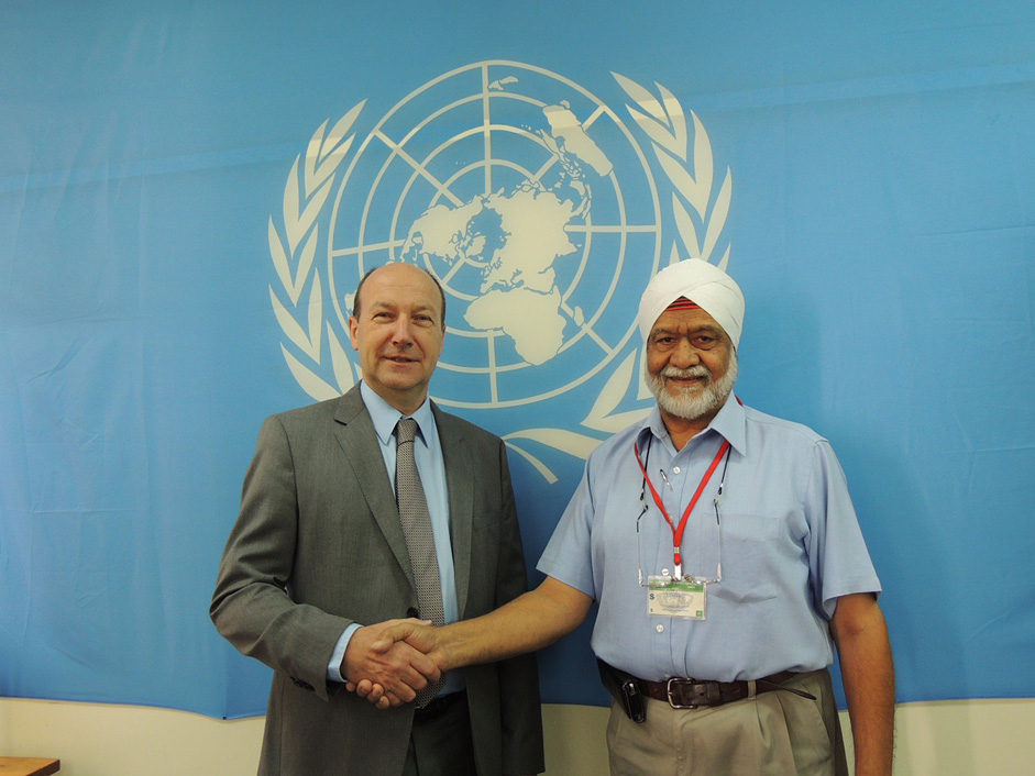 MICT Registrar John Hocking with Mr. Ajmer Singh Jandu, Managing Director of Jandu Plumbers Ltd.