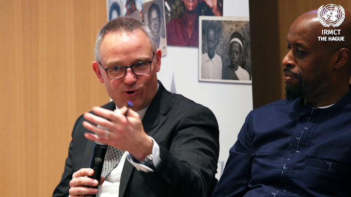 Mathias Marcussen, Senior Legal Officer in the Office of the Prosecutor for the Mechanism, discusses Cooperation in the Fight Against Impunity for Genocide Perpetrators during the Kwibuka25 conference.