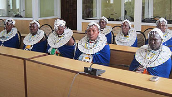 Maasai women from a local NGO "Return Home Development Organisation" attended the event