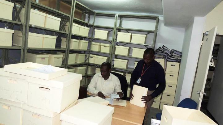 One kilometre of ICTR records transferred to the Mechanism’s Archives and Records Section