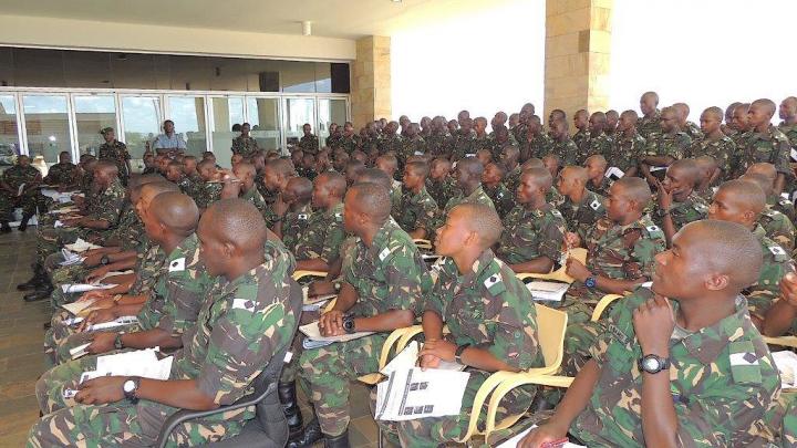 Cadets from the Tanzanian Military Academy visit the Mechanism in Arusha