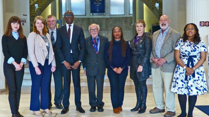 MICT President and Registrar with the delegation from South Africa at the Hague branch