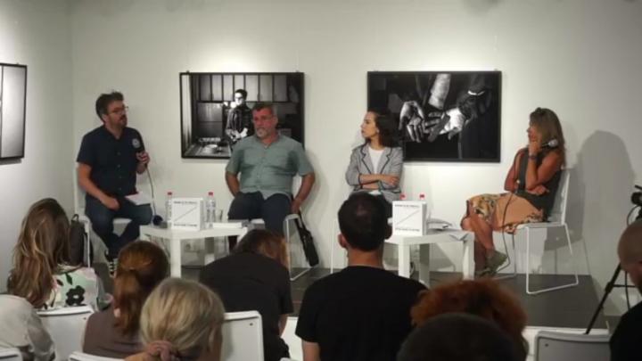 Image from a panel discussion about Srebrenica genocide