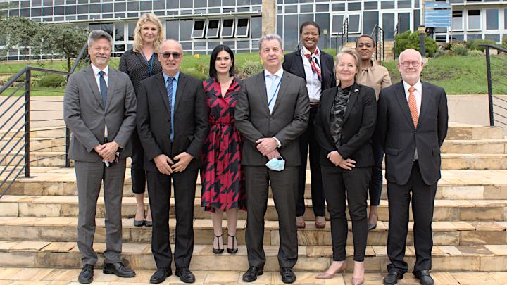 David Falces, H.E. Mr. Jeroen Verheul, Ana Cristina Rodriguez Pineda, Prosecutor Serge Brammertz, H.E. Ms. Mette Nørgaard Dissing-Spandet, H.E. Mr. Peter Van Acker, Nathalie van den Berge, Thembile Segoete, Neema Matafu.