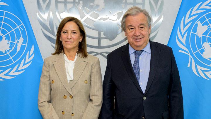 Perezida Gatti Santana yabonanye na Bwana António Guterres, Umunyamabanga Mukuru w’Umuryango w’Abibumbye