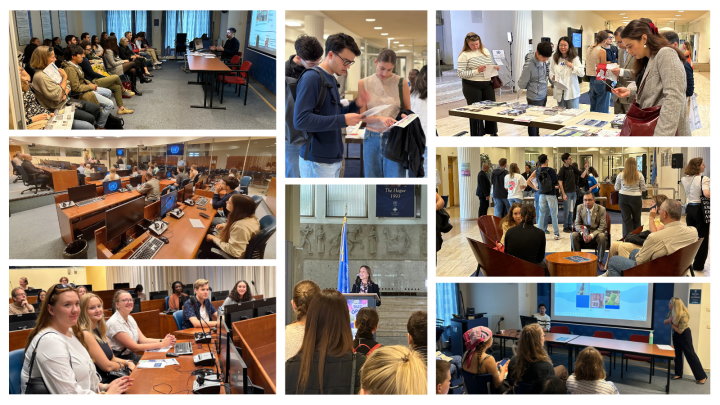 A collage of photos from the IRMCT events during the Open Day