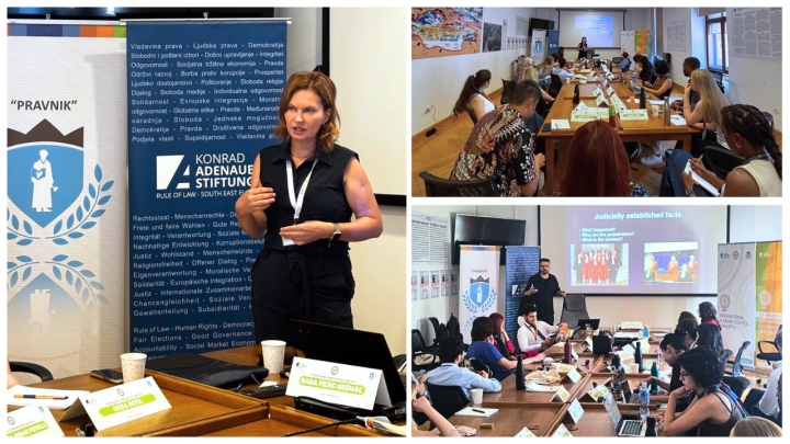 A collage of photos from the lectures