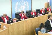 President Meron and ICTR President Joensen congratulate the ICC on the Day of International Criminal Justice