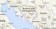 Map of Bosnia and Herzegovina