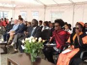 Des étudiants et des enseignants d'écoles internationales à Arusha participent le 24 octobre à la célébration, organisée par le MTPI, de la Journée des Nations Unies