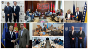 A collage of photos of the Prosecutor's visit to Western Balkans
