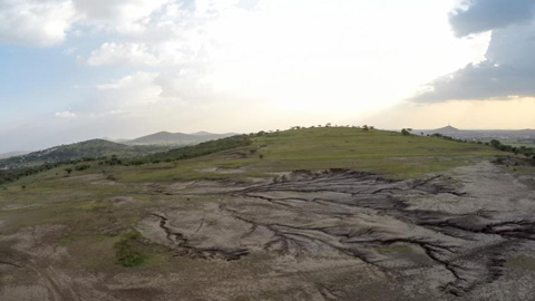 Le site de Lakilaki avant les travaux de construction.