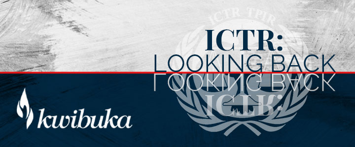 Kwibuka ICTR Looking back banner